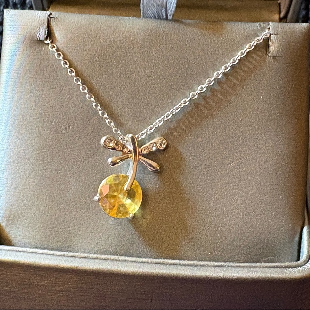 Cute Dragonfly Pendant with Chain